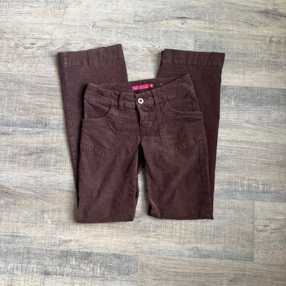 So Corduroy Brown Jeans Pants Size 0 - Picture 1 of 4